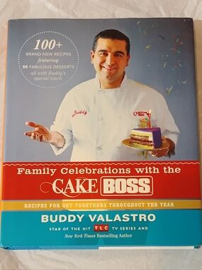 Family Celebrations Cookbook by Buddy Valastro - Red/Blue